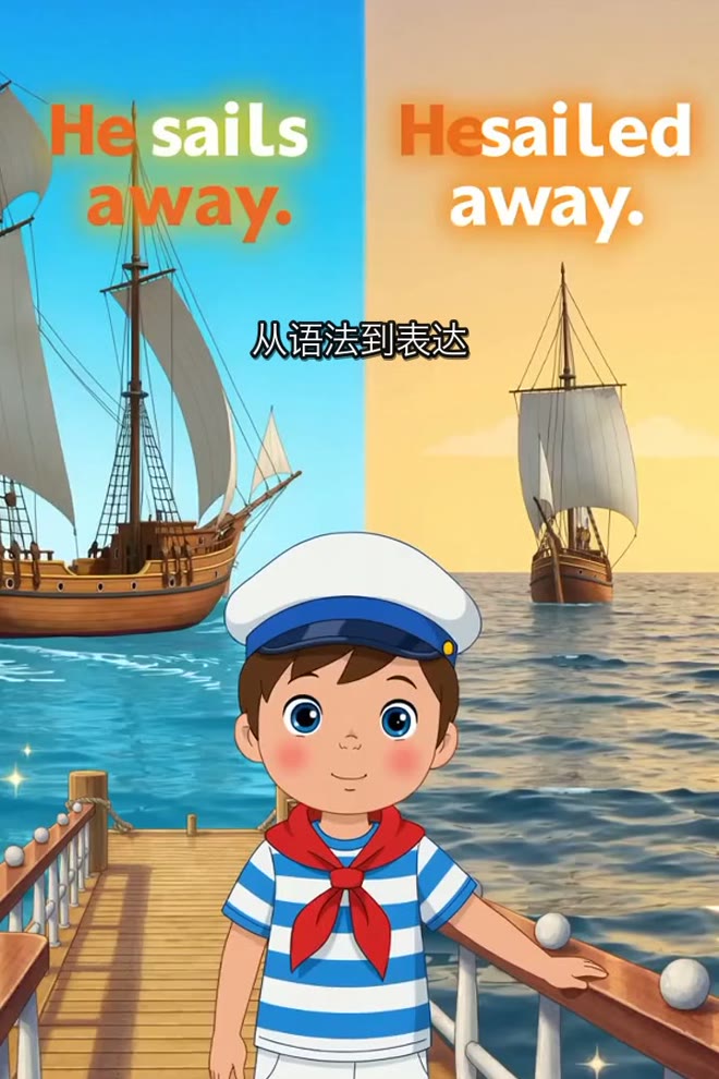 Whys 语法课：He sails away / He sailed away，从语法到表达